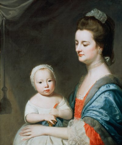 Mme Marton et son fils Oliver - George Romney